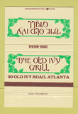 Matchbook Cover - Old Ivy Grill Atlanta GA 40 Strike