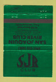Matchbook Cover - San Joaquin River Club Tracy CA 40 Strike