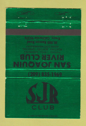 Matchbook Cover - San Joaquin River Club Tracy CA 40 Strike