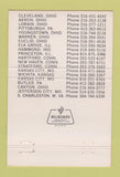 Matchbook Cover - Bearing Distributors Youngstown OH 40 Strike