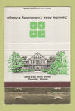 Matchbook Cover - Danville Area Community College Danville IL 40 Strike