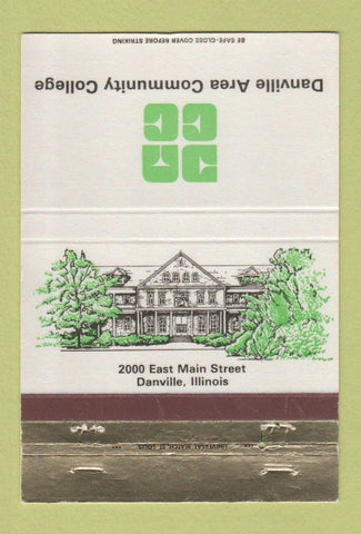 Matchbook Cover - Danville Area Community College Danville IL 40 Strike