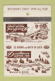 Matchbook Cover - Dartmoor Motor Inn Fond Du Lac WI WEAR 40 Strike