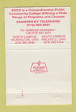 Matchbook Cover - Southern State College Wilmington Fincastle OH 40 Strike