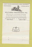 Matchbook Cover - Southern Trackworks Railroad Chattanooga TN 40 Strike