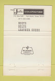 Matchbook Cover - Justin Cowboy Boots John Sparks Fort Worth TX 40 Strike