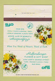 Matchbook Cover - Raffensberger Flowers York PA 40 Strike