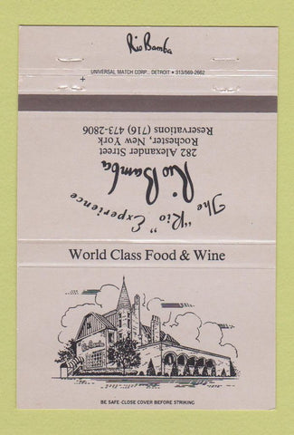 Matchbook Cover - Rio Bamba Restaurant Rochester NY 40 Strike