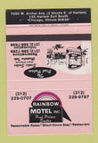 Matchbook Cover - Rainbow Motel Chicago IL 40 Strike