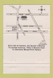 Matchbook Cover - Rainbow Motel Chicago IL 40 Strike