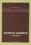 Matchbook Cover - Razzle Dazzle Restaurant Santa Monica CA 40 Strike