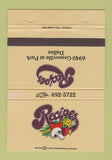 Matchbook Cover - Recipes Restaurant Dallas TX 40 Strike