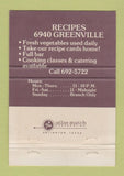 Matchbook Cover - Recipes Restaurant Dallas TX 40 Strike