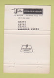 Matchbook Cover - Justin Cowboy Boots Barbara Rettino Fort Worth TX 40 Strike