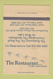 Matchbook Cover - The Restaurant Picton ON 40 Strike
