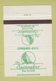 Matchbook Cover - Spinnaker Bar Grill Incline Village NV 40 Strike