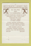 Matchbook Cover - Westgate Lanes Bowling Brockton MA WEAR 40 Strike