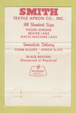 Matchbook Cover - Smith Textile Apron Gastonia NC 40 Strike