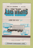Matchbook Cover - Super City Manufacturing Somerset PA 40 Strike