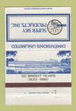 Matchbook Cover - Super Sky Products 1980 Thiensville WI 40 Strike