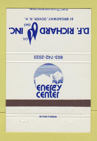 Matchbook Cover - DF Richards Propane gas Dover NH 40 Strike