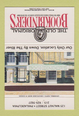 Matchbook Cover - Bookbider's Philadelphia PA 40 Strike