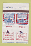 Matchbook Cover - Budweiser Beer DOUBLE PRINT anti littering 40 Strike