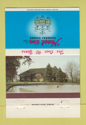 Matchbook Cover - Nosek Sons Funeral Home Brecksville Maple Heights OH 40 Strike