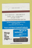 Matchbook Cover - Johnson Controls Allied Refrigeration Long Beach CA 40 Strike