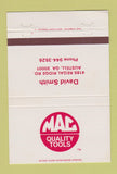 Matchbook Cover - Mac Tools David Smith Austell GA 40 Strike