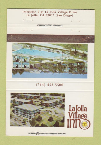 Matchbook Cover - La Jolla Village Inn CA 40 Strike