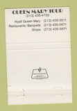 Matchbook Cover - The Queen Mary Tour Long Beach CA 40 Strike