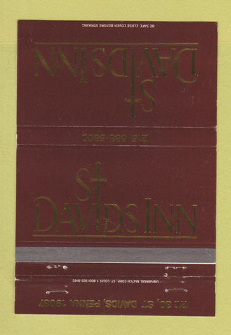 Matchbook Cover - St Davids Inn PA 40 Strike