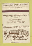 Matchbook Cover - Veranda Restaurant Glen Gove NY Italian 40 Strike