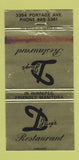 Matchbook Cover - D Jay's Restaurant Winnipeg MB WEAR 30 Strike