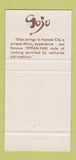 Matchbook Cover - Gojo Japanese Steak House Kansas City MO 30 Strike