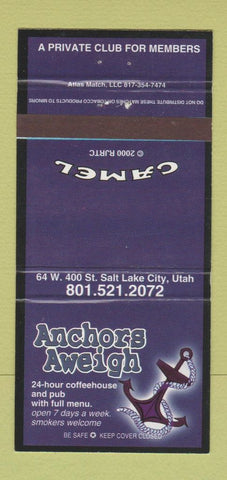 Matchbook Cover - Anchors Aweigh Salt Lake City UT Camel Cigarettes 30 Strike