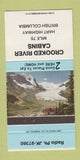 Matchbook Cover - Crooked River Cabins Hart Highway BC 30 Strike