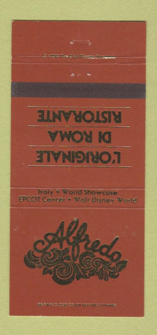 Matchbook Cover - L'Originale Di Roma Ristorante Walt Disney World 30 Strike