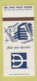 Matchbook Cover - Del Amo Yacht Center Marina Del Rey CA 30 Strike