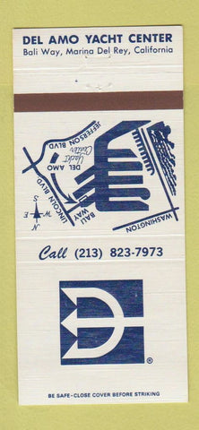 Matchbook Cover - Del Amo Yacht Center Marina Del Rey CA 30 Strike