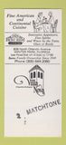 Matchbook Cover - JR's Front Room Villa Nova Winter Park FL SAMPLE 30 Strike