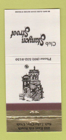 Matchbook Cover - Club Stanyon Street Salt Lake City UT 30 Strike