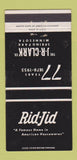 Matchbook Cover - Rid Jud Spring Park MN 1955 WEAR 30 Strike