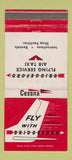 Matchbook Cover - Bridgeford Cessna Airplanes  WEAR 30 Strike