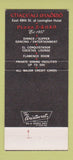 Matchbook Cover - Chateau Madrid Lexington Hotel New York City 30 Strike