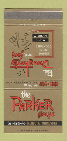 Matchbook Cover - Parker House Mendota MN 30 Strike