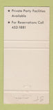 Matchbook Cover - Parker House Mendota MN 30 Strike