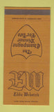 Matchbook Cover - Eddie Webster's Bloomington Minneapolis MN 30 Strike
