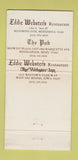 Matchbook Cover - Eddie Webster's Bloomington Minneapolis MN 30 Strike